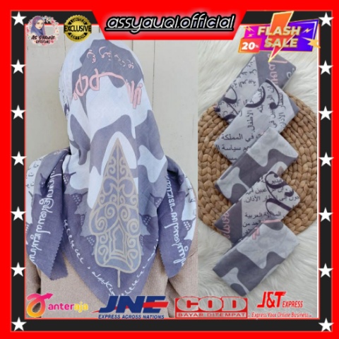 MOTIF KOREA/JILBAB MOTIF KOREA/HIJAB AKSARA/VOAL AKSARA/HIJAB AKSARA JAWA