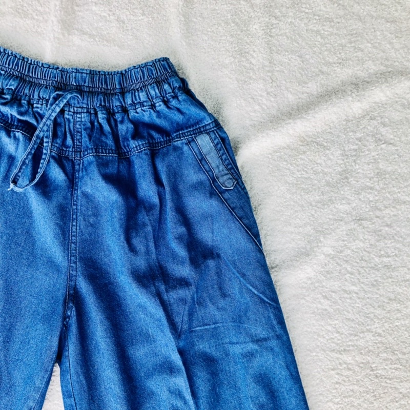 CELANA DENIM JEANS KULOT - BACIC PALAZZO XL Jumbo