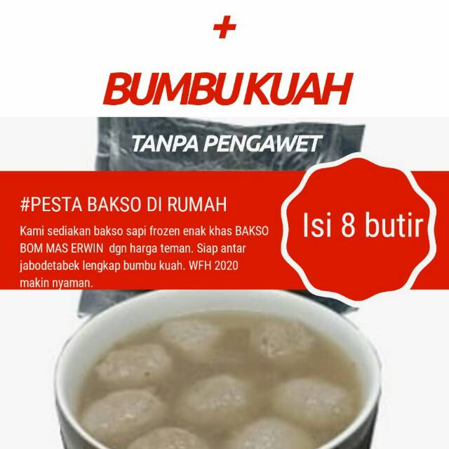 

Bakso bom siap saji (tanpa pengawet) isi 8 butir