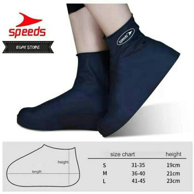 Cover Shoes Pelindung Sepatu Jas Pelapis Sepatu Karet Elastis Anti Air Hujan Waterproof Pria Wanita