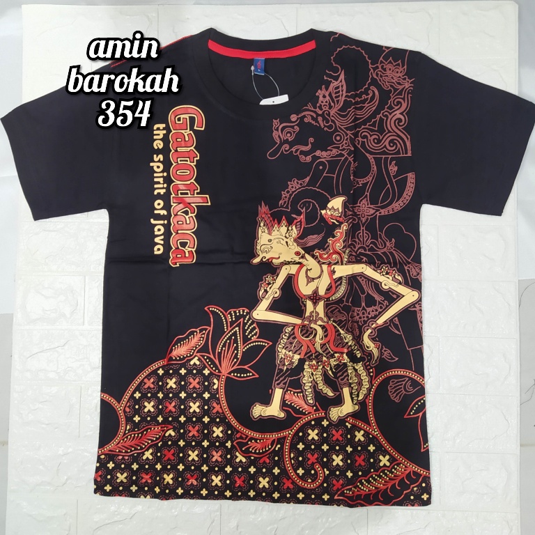 COD...!!! Kaos Motif Wayang - Ukuran Dewasa L,XL,XXL,3XL #Bisa Bayar Di Tempat#