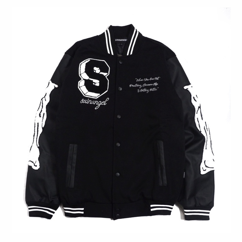 Sainangel Bone Varsity Jacket