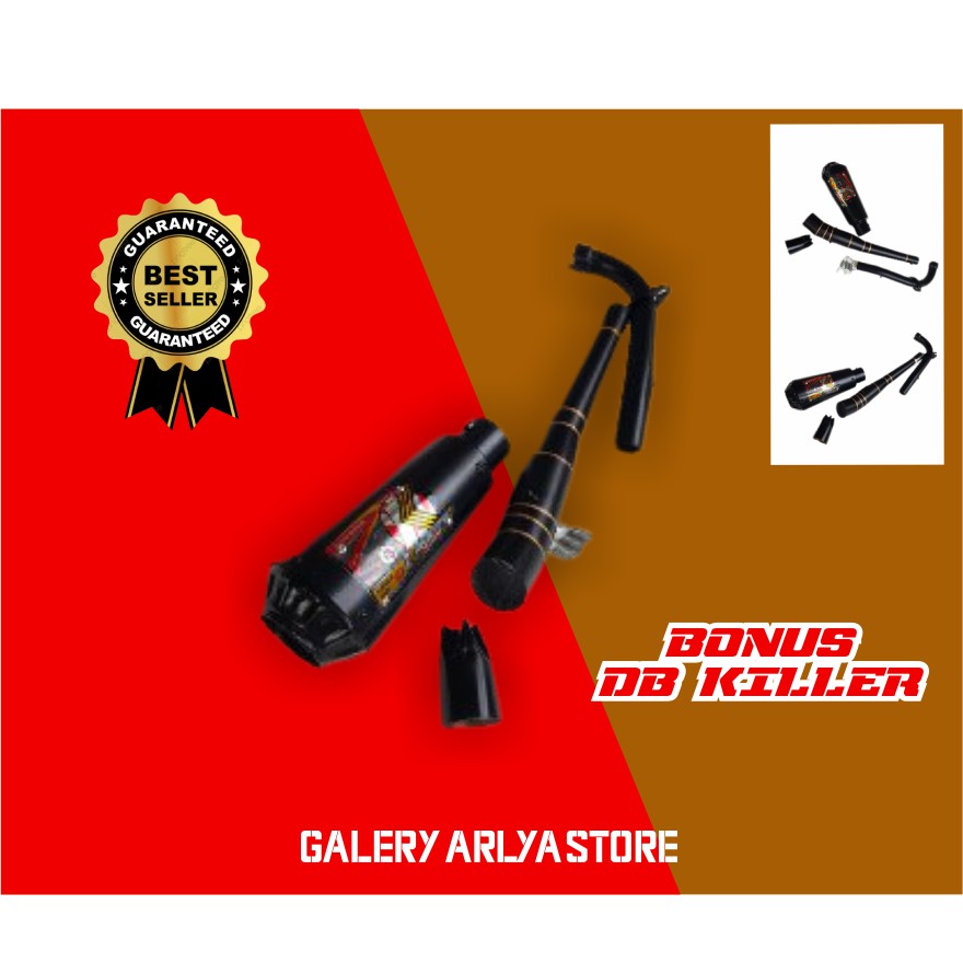 Knalpot racing vega zr-vega r Kawahara matte black