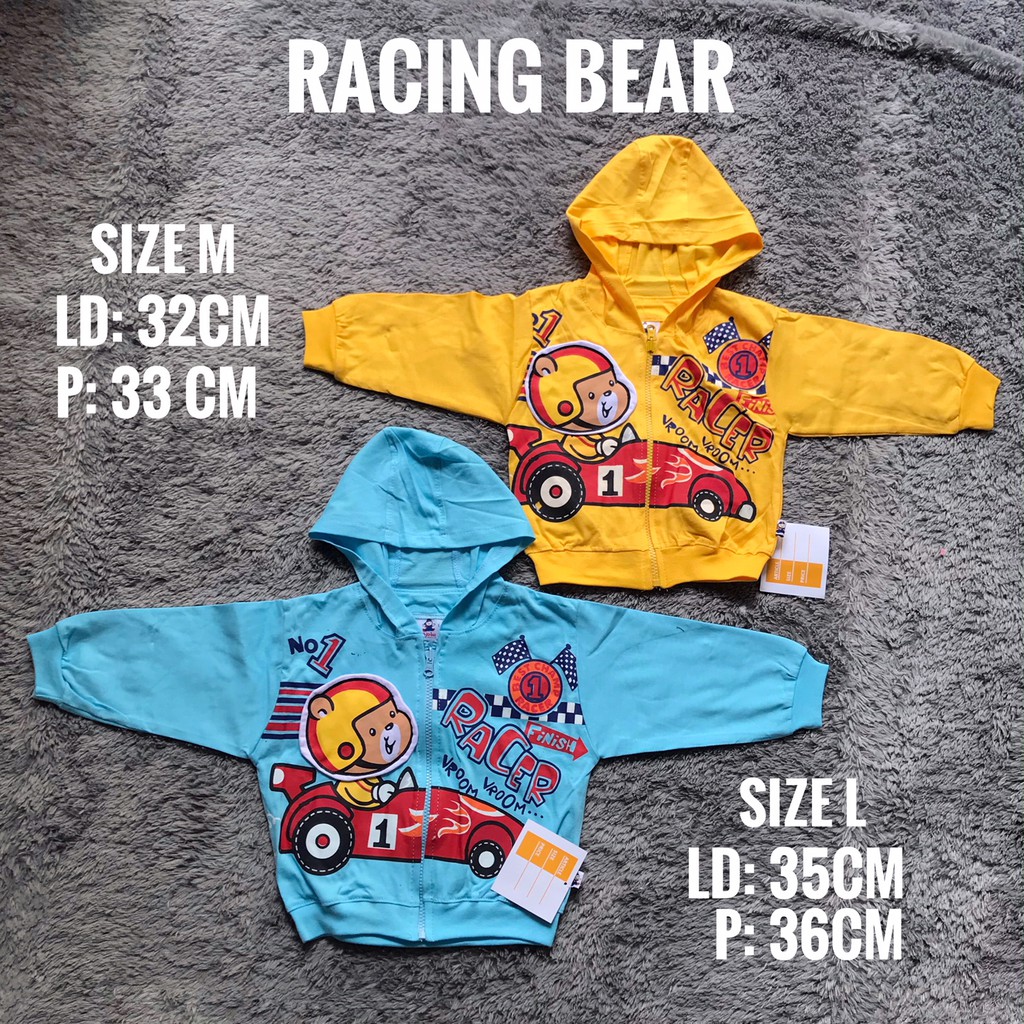 Jaket Topi Bayi Tom Tom Banyak Motif