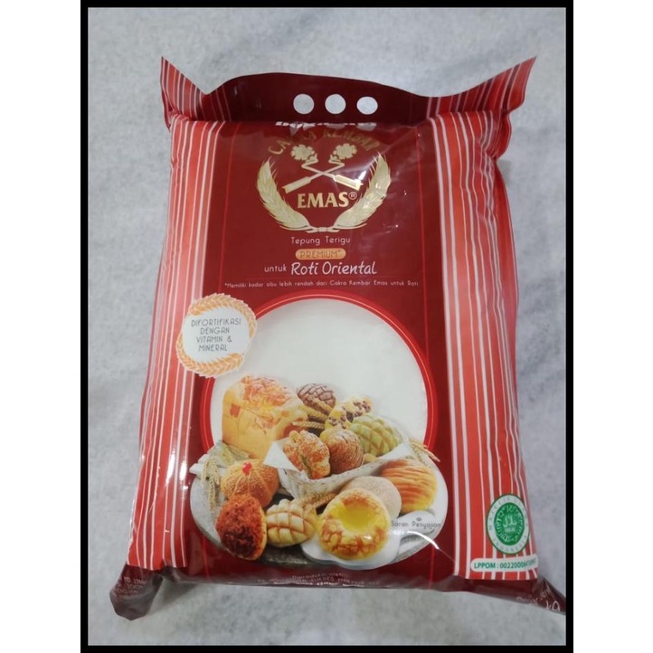 

TERBARUU!! Tepung Cakra Kembar Emas Roti Oriental 5 KG COD