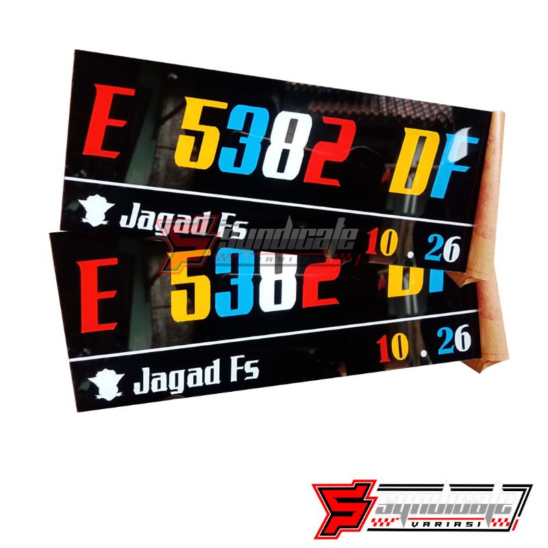plat nomor akrilik custom ( satu )