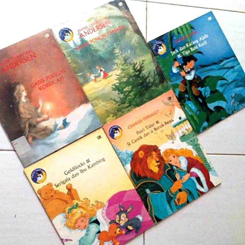 Buku dongeng charles perrault grimms andersen ( preloved, original)