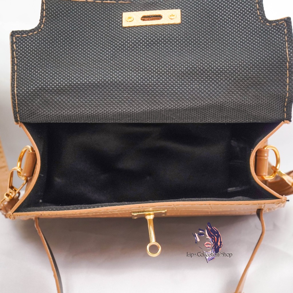 Tas Selempang Fashion Korea Vanessa Croco | Tas Fashion Import