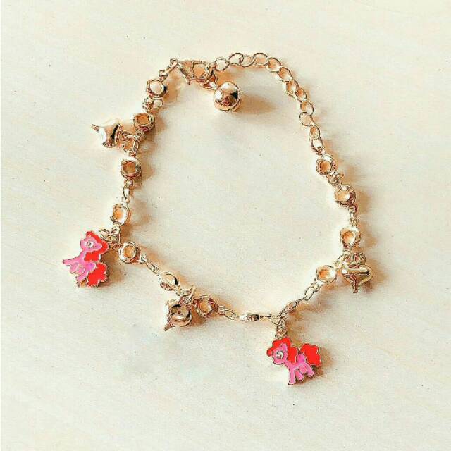 Gelang Anak Poni Pinky Pie Gold Xuping