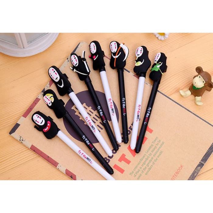 

EDW P222 Pulpen unik Pen Pulpen Bolpoin Ballpoint Karakter Lucu Unik ATK Pena No Face Spirited Away