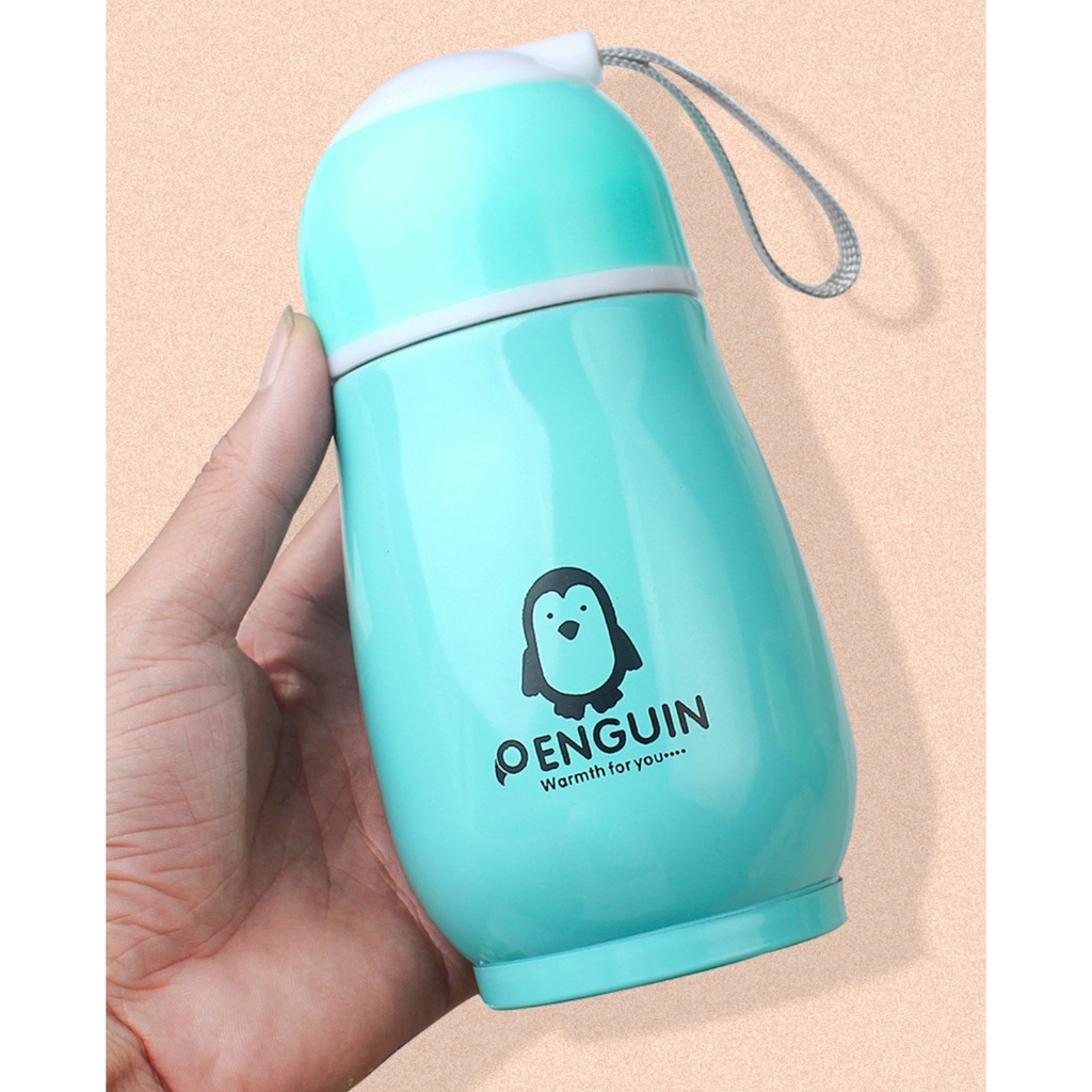 UNNISO - Botol Thermos Minum Vakum Motif Penguin BM01