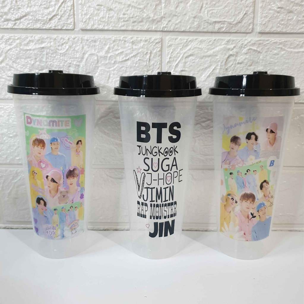 [Wajib Order Kardus/Bubblewrap] Reusable Cup ver bts Aesthetic (READY STOK)