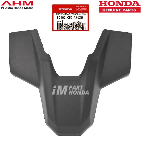 MURAH Cover Rear Fender Upper Slebor Atas Vario 125 150 LED 80103-K59-A70ZB 80103K59A70ZB JAMINAN 10