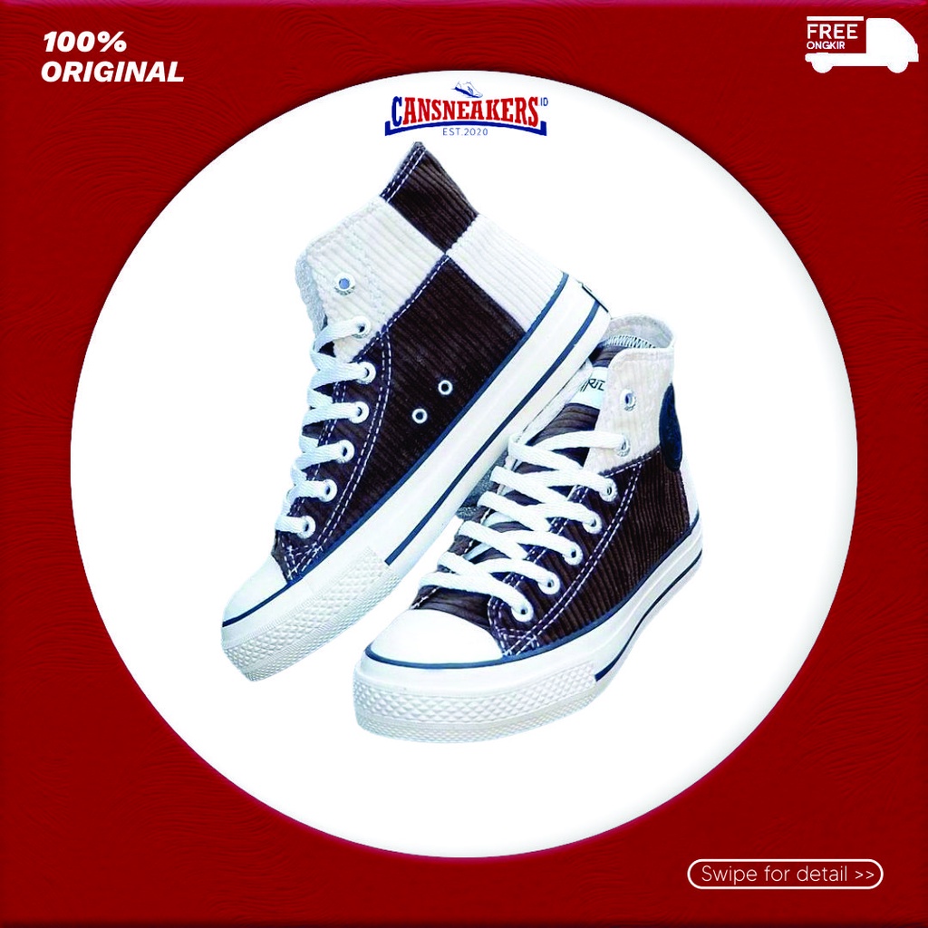 [Gratis kaos kaki & Sticker] Sepatu original - Warrior tristan high olive