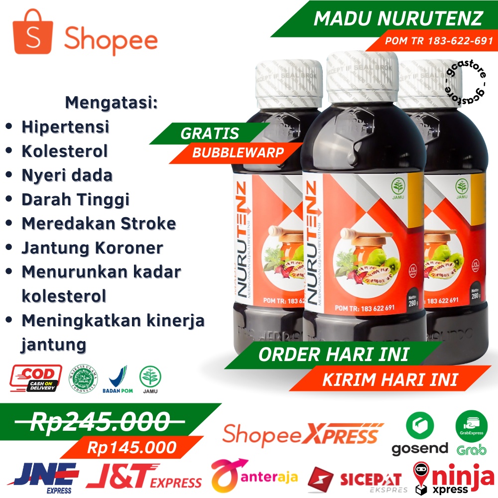 

COD - Obat Hipertensi Madu Nurutenz Obat Herbal Hipetensi Obat Darah Tinggi Menormalkan Tekanan Dara