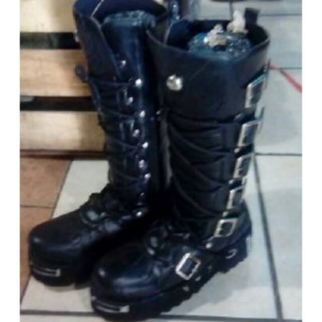 Newrock full black 6 gesper