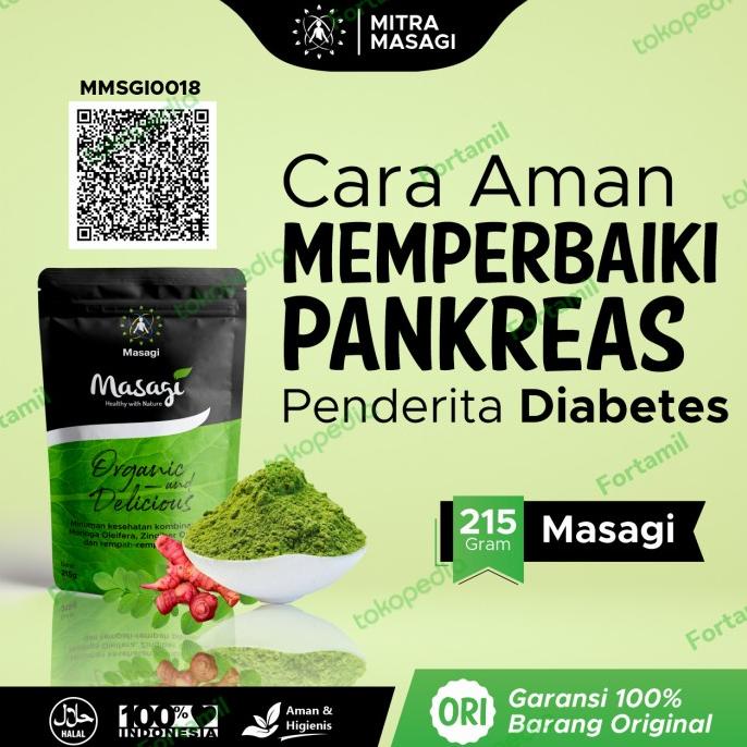Masagi 215gr 215 gr gram Obat Herbal Diabetes Melitus Basah Kering