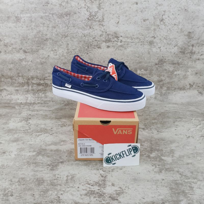 Sepatu Vans Zapato Navy/White Original Bnib