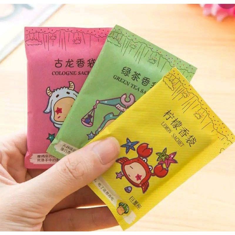 Pengharum ruangam aromatherapy pewangi sachet lemari laci ruangan