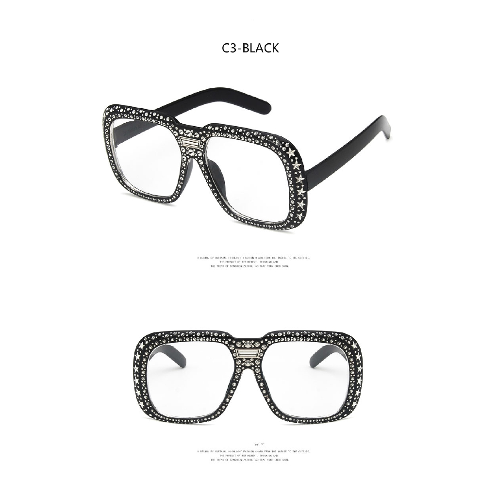 European and American fashion box-shaped personality sunglasses for men and women