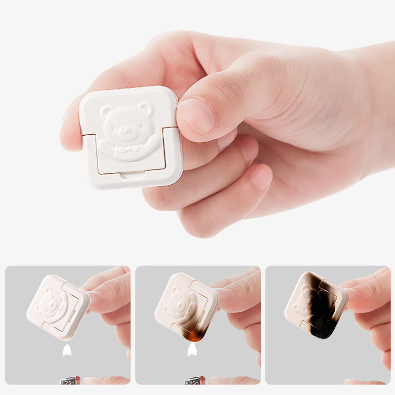 1/20Pcs Cartoon Beer Baby Safety Insulation Guard Power Socket Outlet Plug/Kids Anti-shock Plastic Protector Cover(3 Plugs 2 Holes)