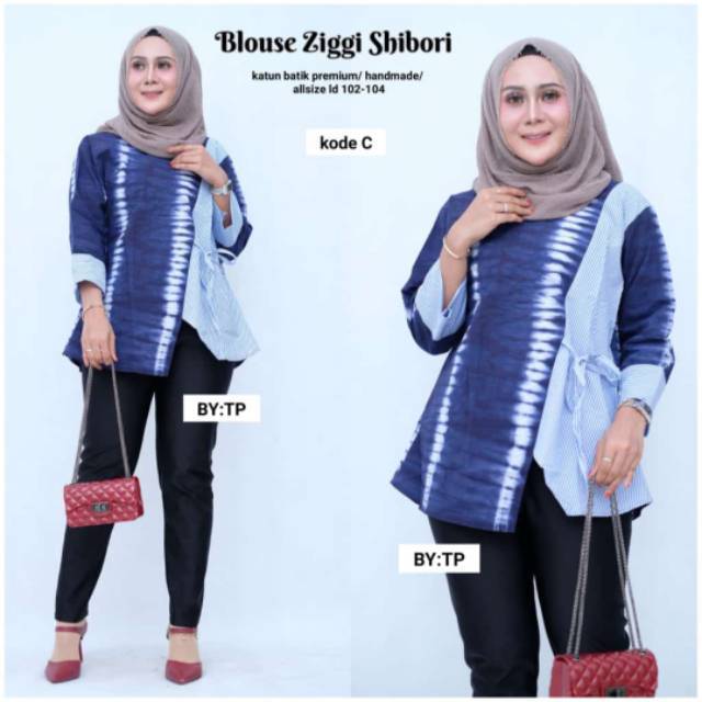 Blus ziggy shibori