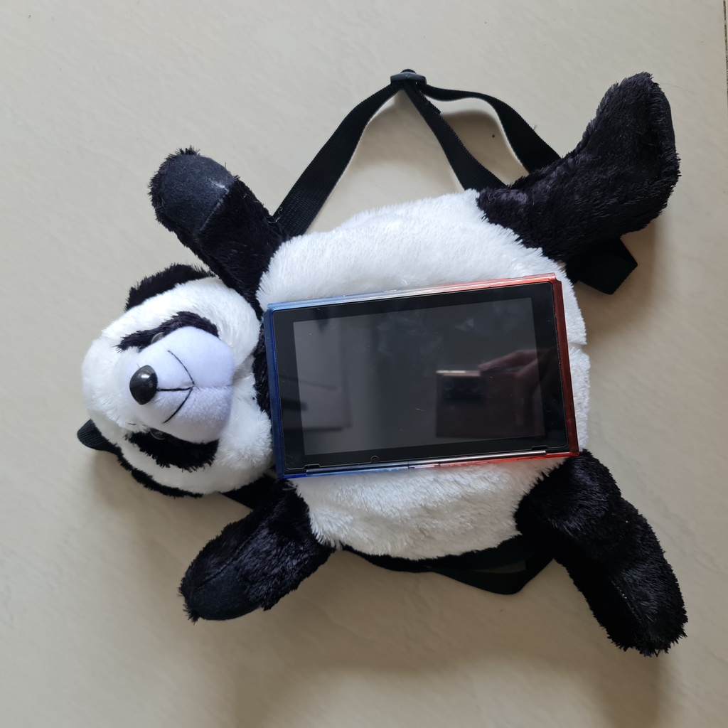 Tas ransel kucing panda gendut bulu lucu imut gemoy Ransel Wanita Baru Boneka Mewah Kasual Tas Kepribadian Kartun Tas B2306