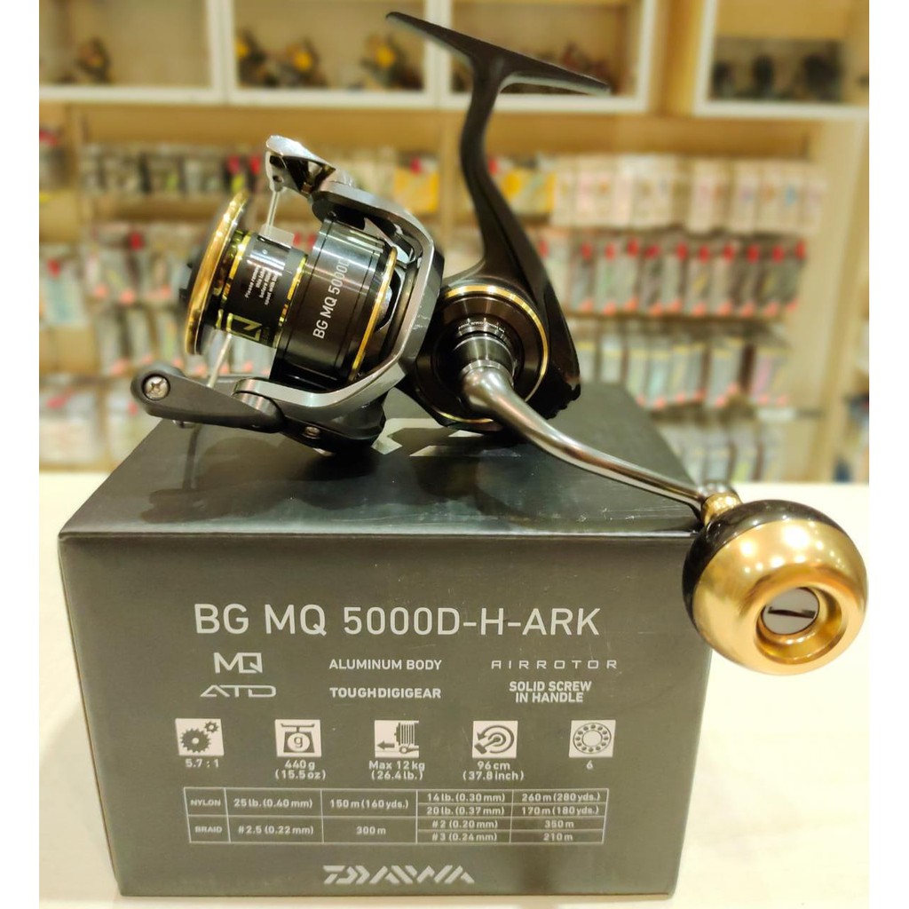 Alat Pancing Reel Pancing DAIWA BG MQ 5000 6000 D-H-ARK Ril Kerekan Rill Rell Murah