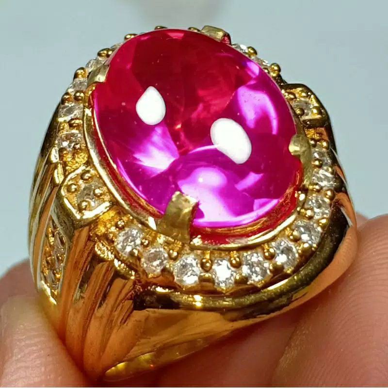 BATU cincin MERAH SIAM BANGKOK NATURAL