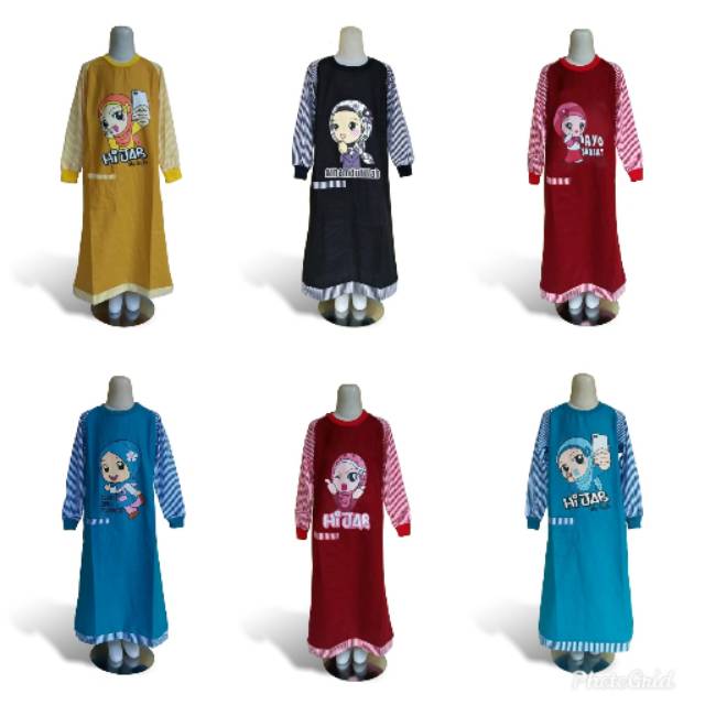 BAJU GAMIS KATUN RAMI/GAMIS ANAK PEREMPUAN/BAJU MUSLIM ANAK/GROSIR BAJU ANAK