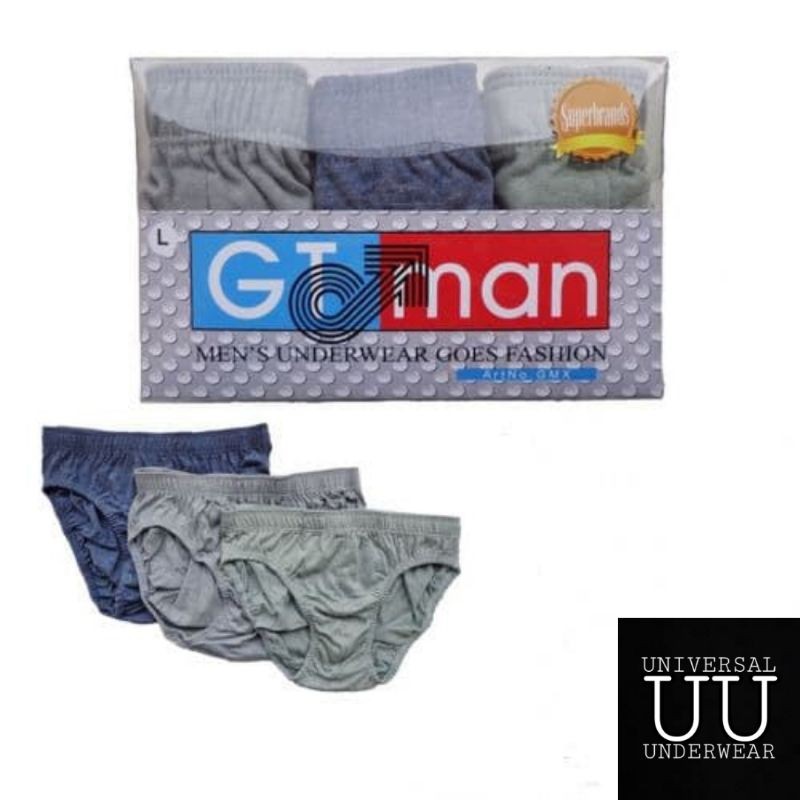 CD Underwear Celana Dalam Pria Dewasa Sempak Cowok Termurah GT-Man GMX By Universal Underwear