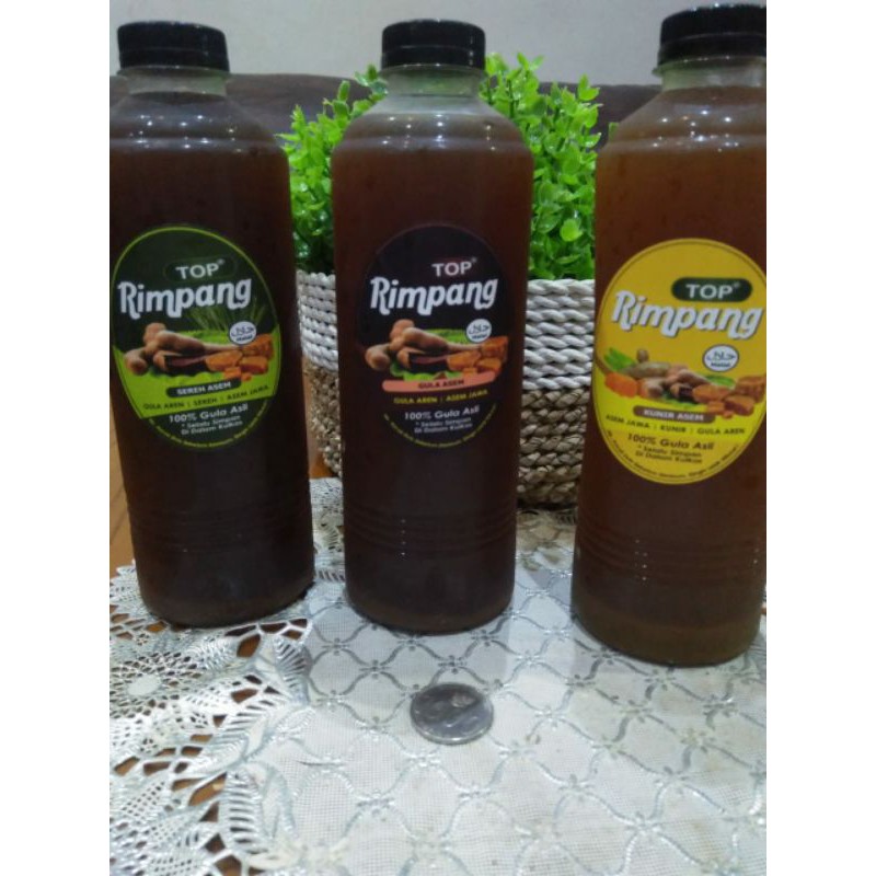 

MINUMAN HERBAL TOP RIMPANG / MINUMAN SEHAT /GULA ASAM / KUNYIT ASAM / SEREH ASAM 100%