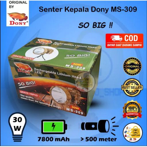 Senter kepala ms-309 so big 30 watt dony