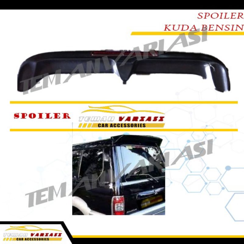 SPOILER LAMPU TOPI BELAKANG MOBIL KUDA BENSIN