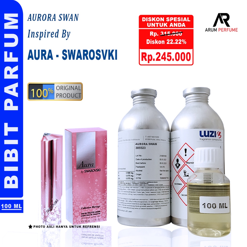 Jual Bibit Parfum Luzi Aura Swarosvki Orginal Super Murah Shopee Indonesia