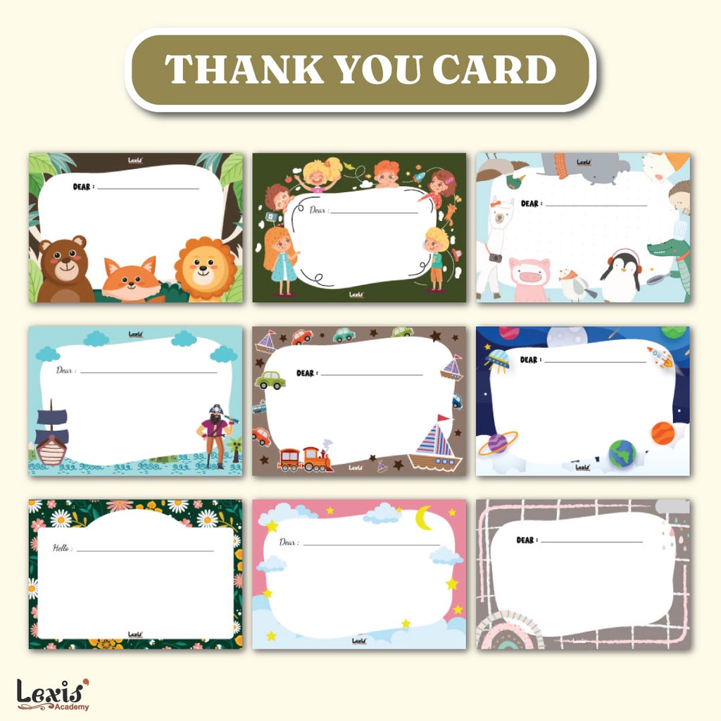 

Thank You Card - Kartu Souvenir - Thankyou card Hampers Anak-Anak