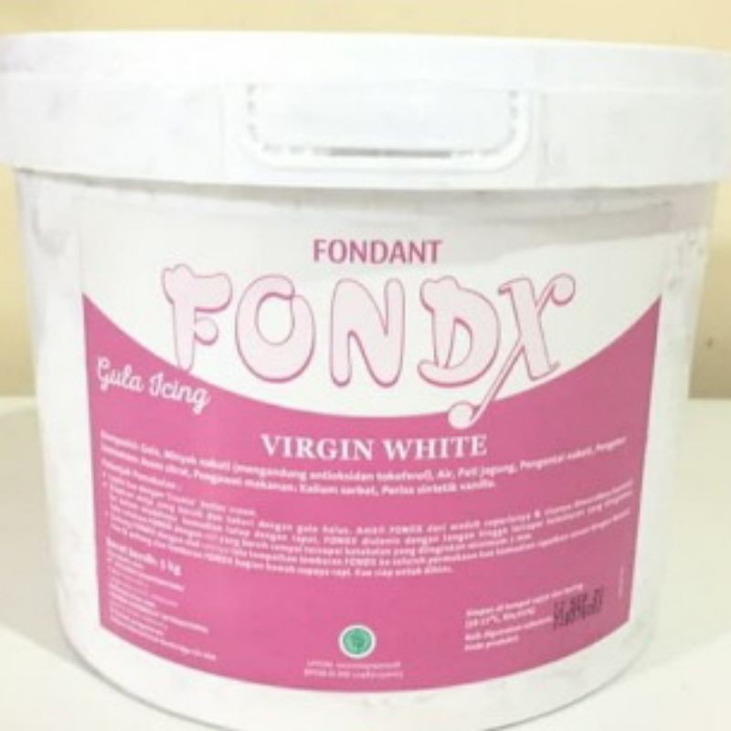 

virgin white fondant fondex 5kg