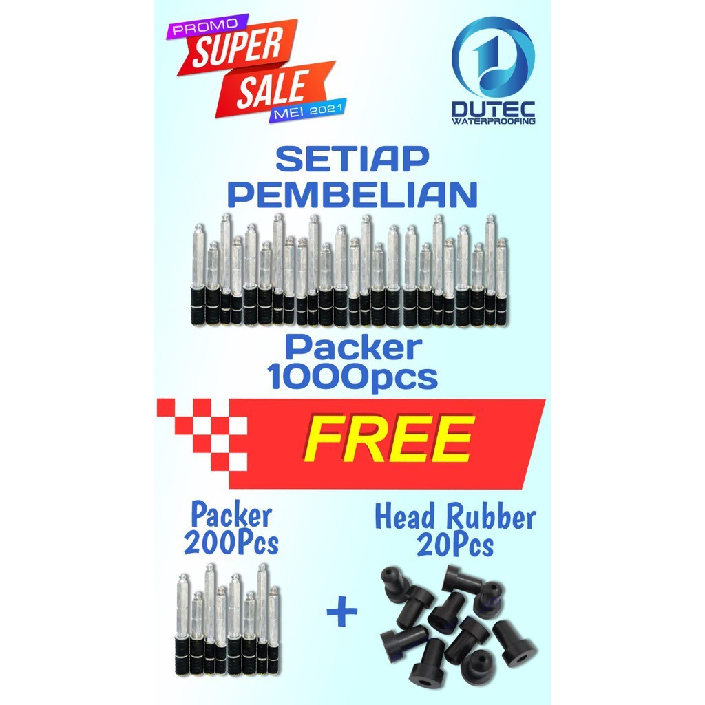 Sparepart Alat Injeksi Beton - Grouting Needles Atau Packer B8