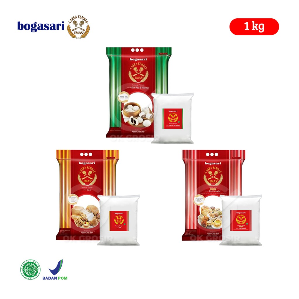 

Tepung Cakra Kembar Emas (1 Kg) Roti / Oriental / Pao