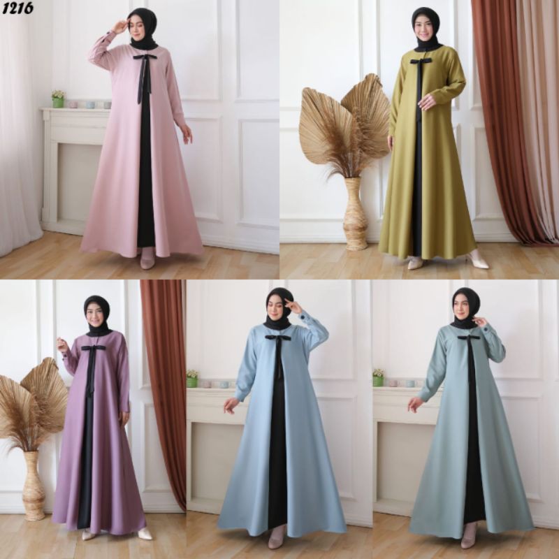 Gamis Crepe Rempel Dada