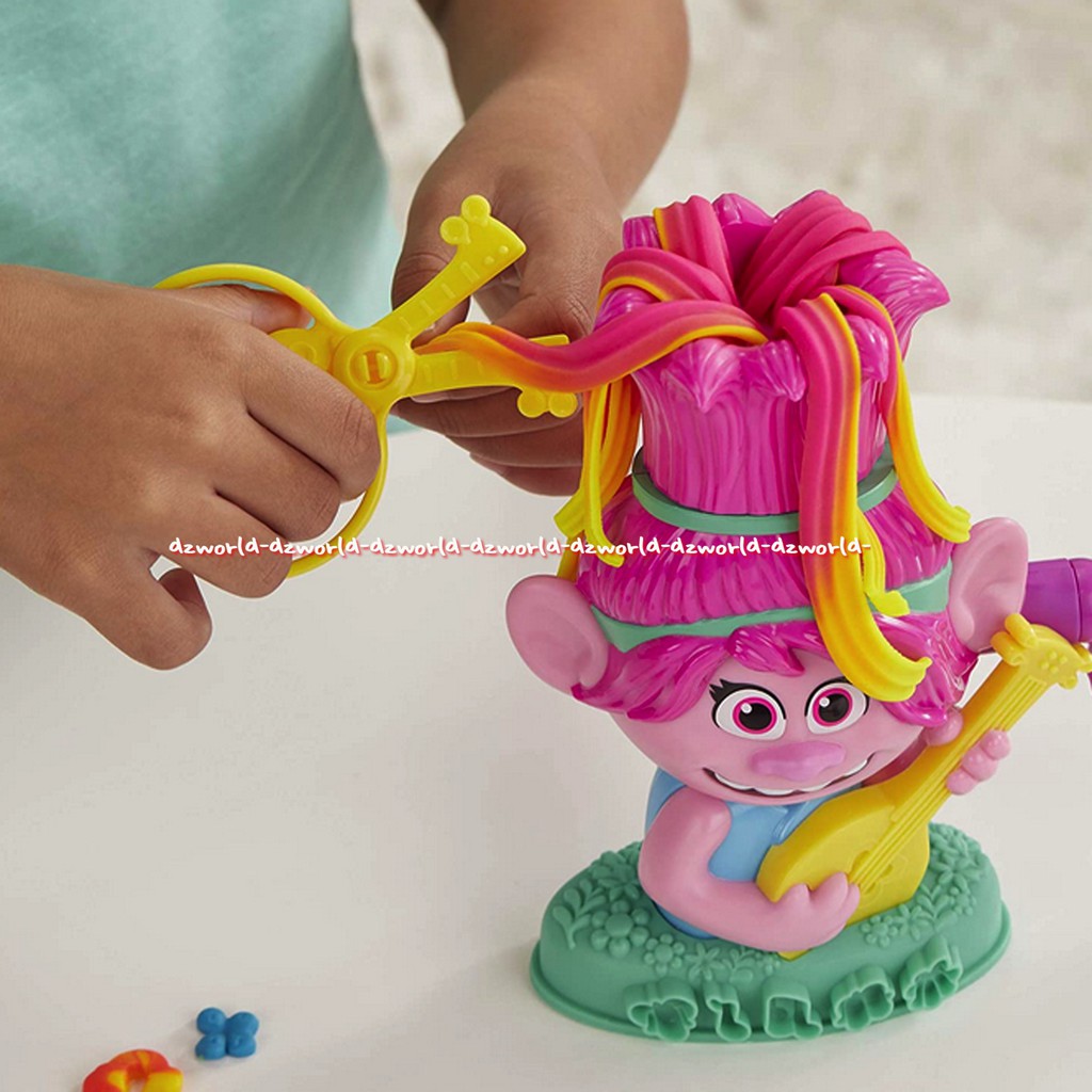 PlayDoh Trolls Poppy Mainan Playdoh Boneka Trolls Dengan Cetakan