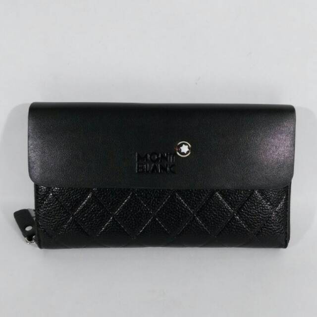HANDBAG TAS TANGAN KULIT ASLI 100% PRIA /WANITA IMPORT, MONTBLANC 054 BLACK & BROWN