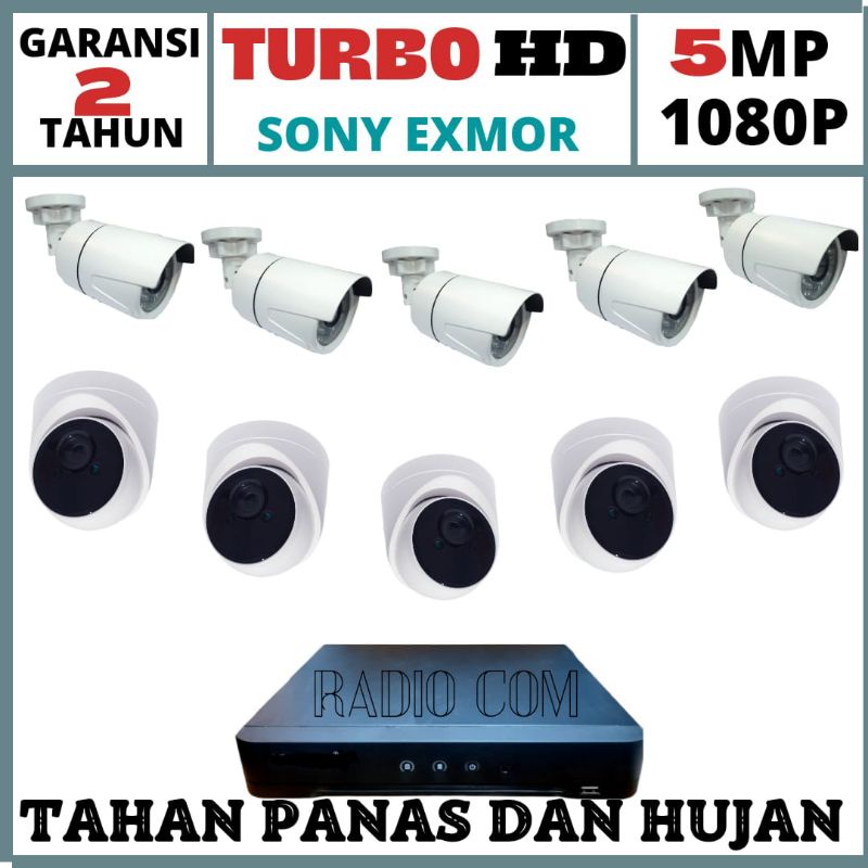 PAKET CCTV 16 CHANNEL 10 KAMERA TURBO HD IR SONY EXMOR BEBAS PILIH KAMERA INDOOR ATAU OUTDOOR