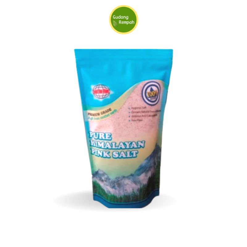 

Pure Pink Himalayan Salt Garam Himalaya Grade Premium 500 gram [Live]