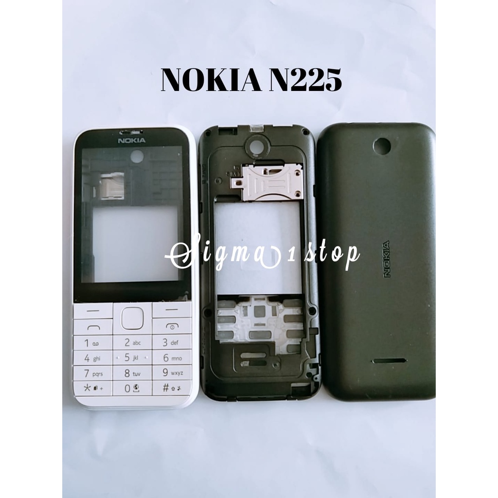 NOKIA N225 CASING 225 RM-1011 + TULANG HOUSING CASE KESING JADUL