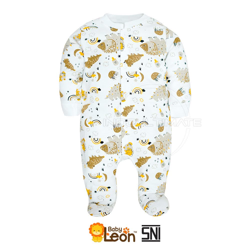 1Pcs Jumsuit Bayi Kaki Tutup Lengan Panjang BABY LEON Jumper Bayi Newborn BC-072 Sleepsuit Bayi SM-905 GY-052