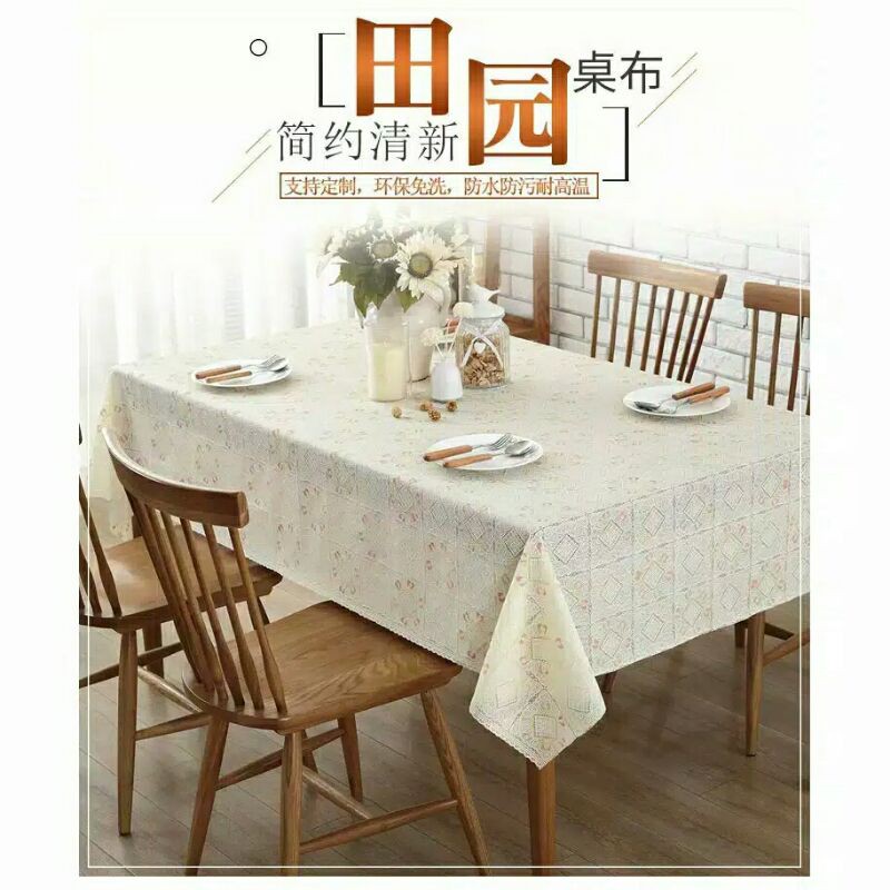 TAPLAK TAPLAK MEJA MAKAN VINYL WATERPROOF PREMIUM 6/8 KURSI