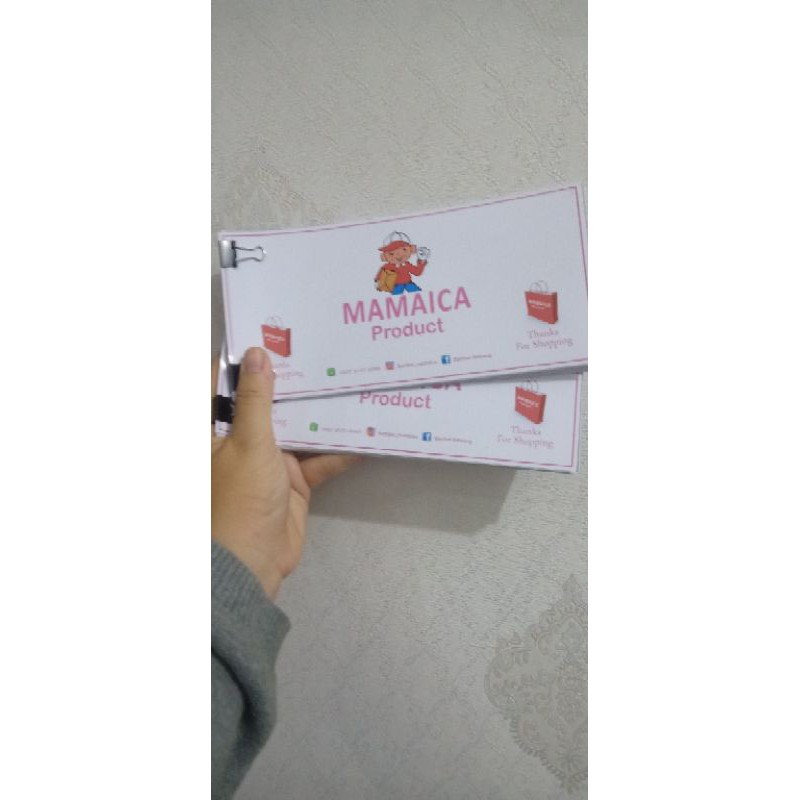 

nota pengiriman isi 50 pcs