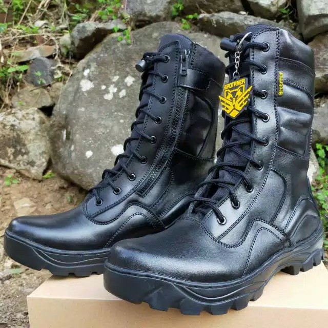SEPATU PDL BROTRHER LGR RADIAL KULIT ASLI SEPATU PDL TNI POLRI SECURITY SATPAM SEPATU BOOTS PRIA