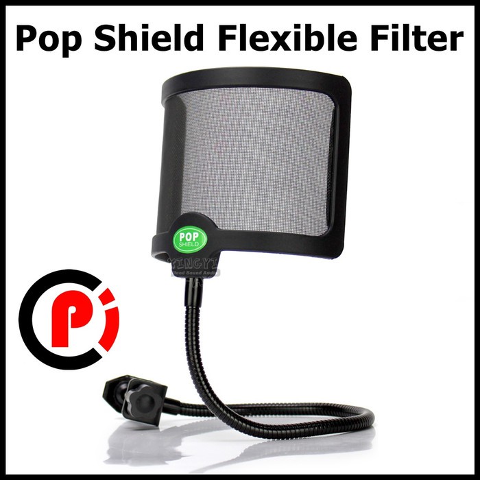 Pop Shield Flexible Filter Windshield Microphone Cover Mic